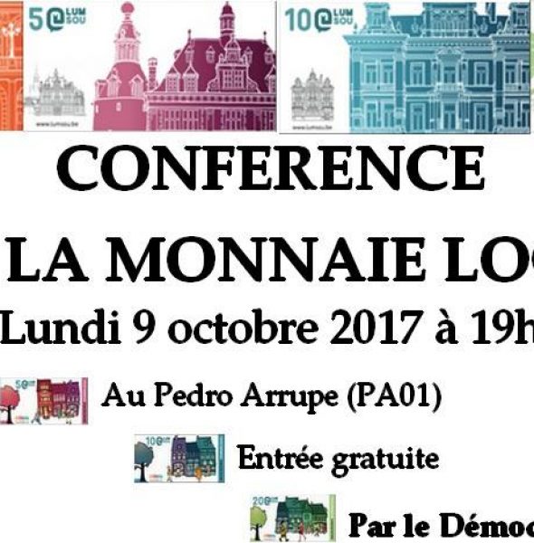Conférence sur la Monnaie locale le Lumsou de Namur